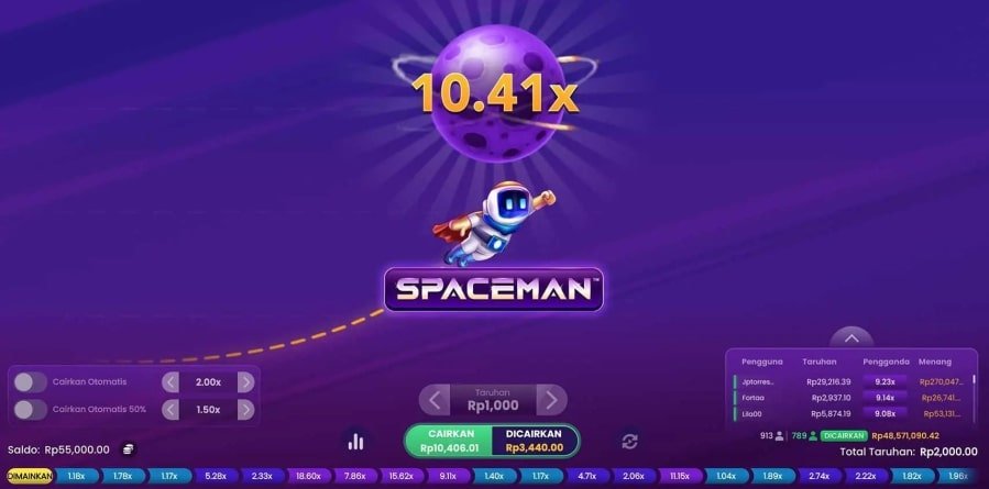 spaceman gaming